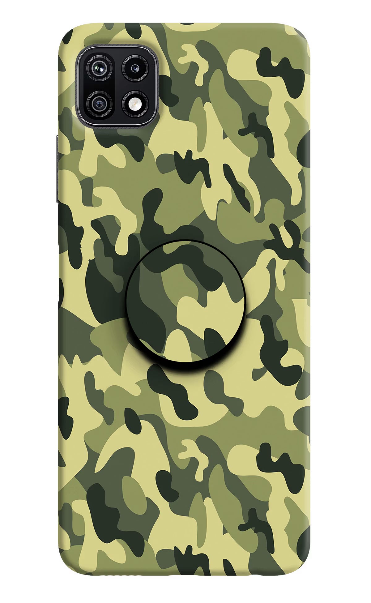 Camouflage Samsung F42 5G Pop Case by Casekaro
