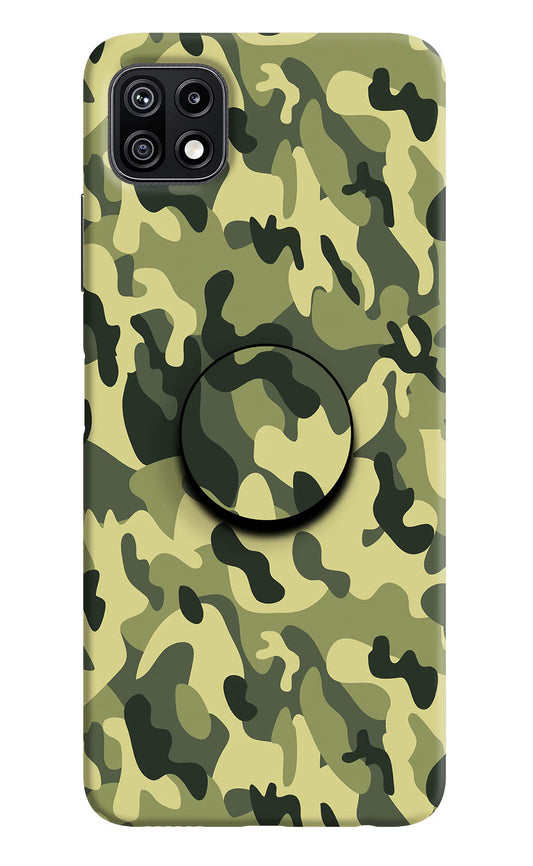 Camouflage Samsung F42 5G Pop Case by Casekaro