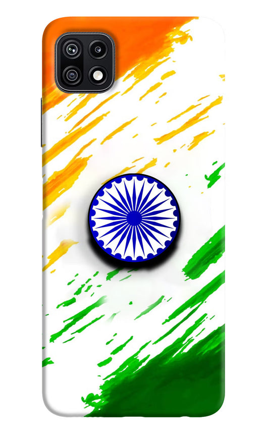 Indian Flag Ashoka Chakra Samsung F42 5G Pop Case by Casekaro