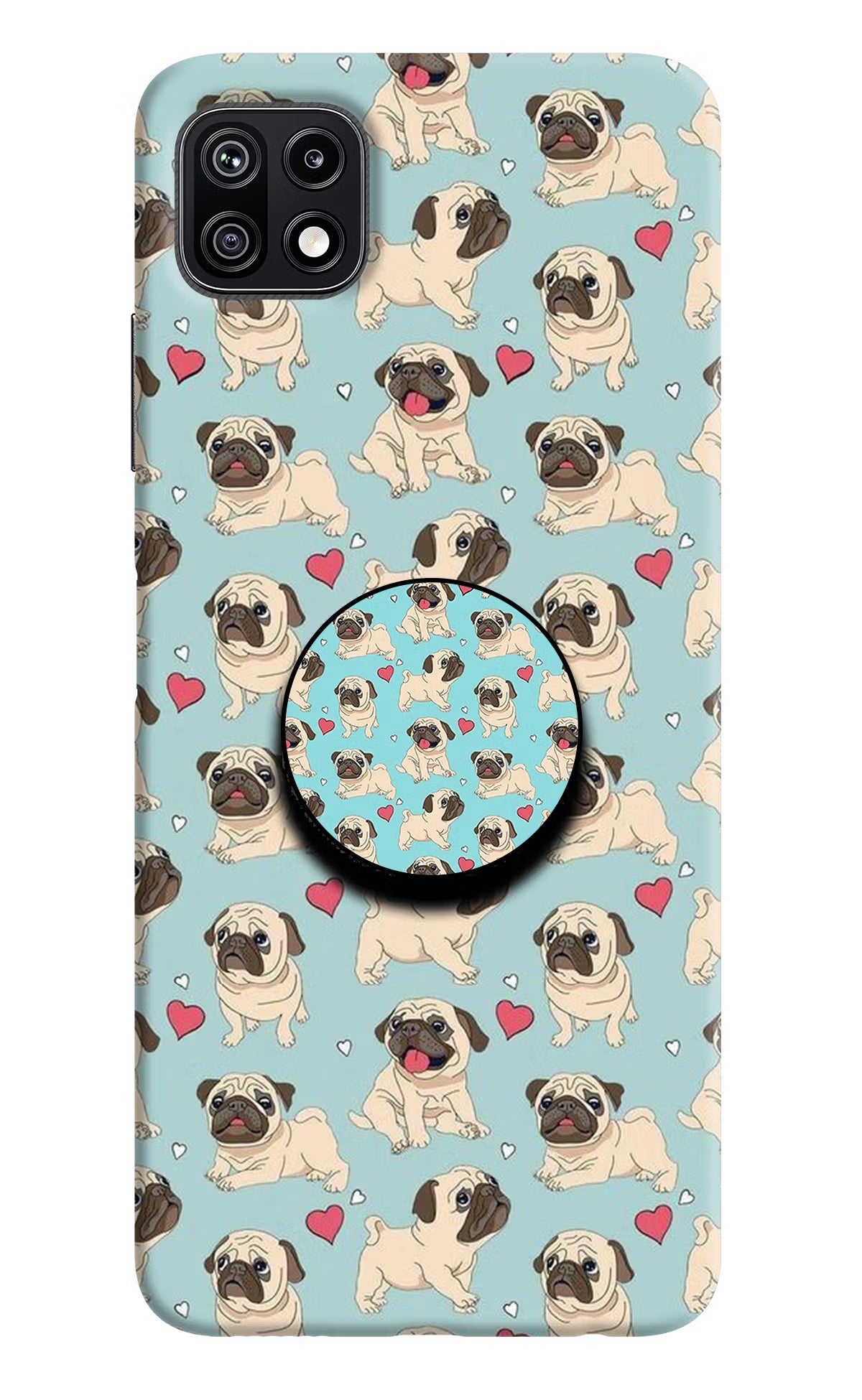 Pug Dog Samsung F42 5G Pop Case by Casekaro