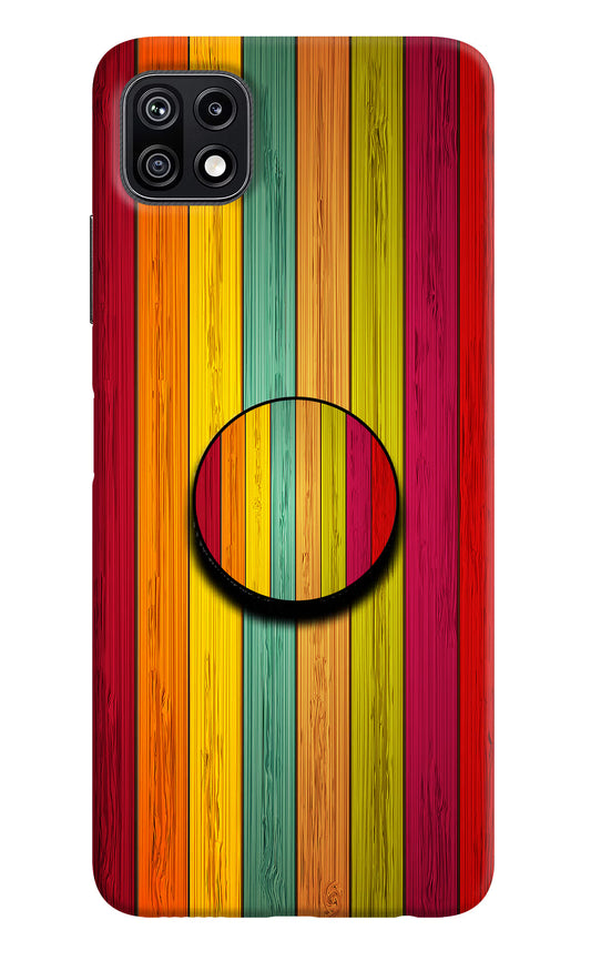 Multicolor Wooden Samsung F42 5G Pop Case by Casekaro