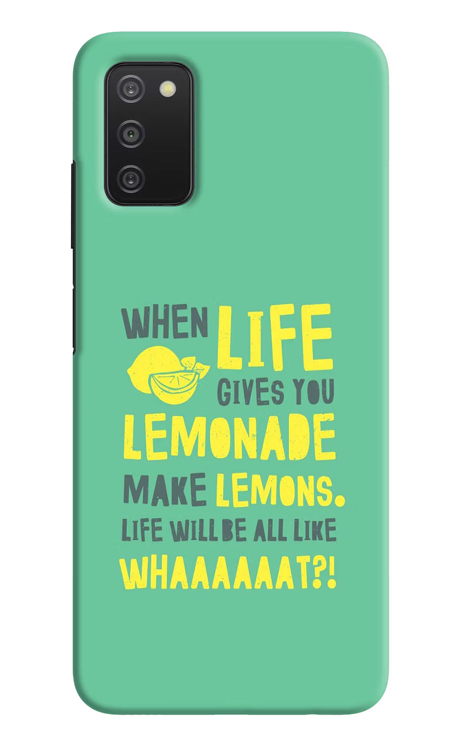 Quote Samsung A03s Back Cover, Hard case
