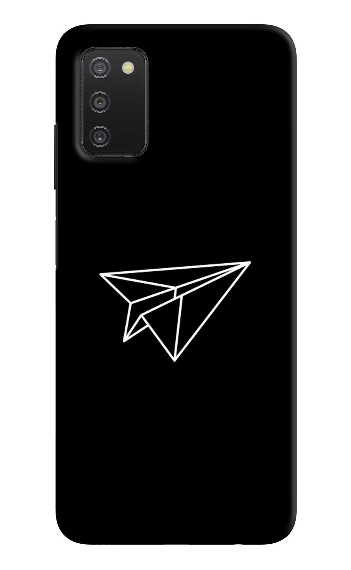 Paper Plane White Samsung A03s Hard Case Back Cover by Casekaro