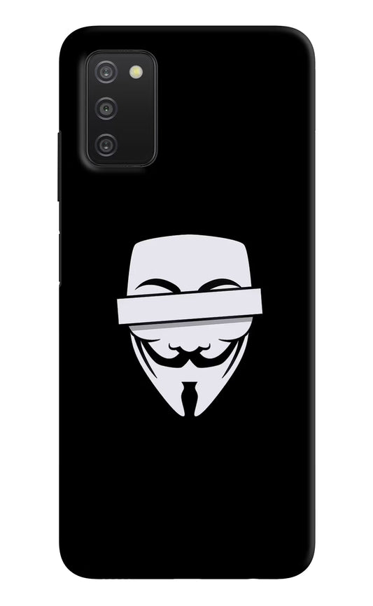 Anonymous Face Samsung A03s Hard Case Back Cover by Casekaro
