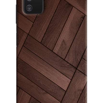 Wooden Texture Design Samsung A03s Hard Case Back Cover by Casekaro