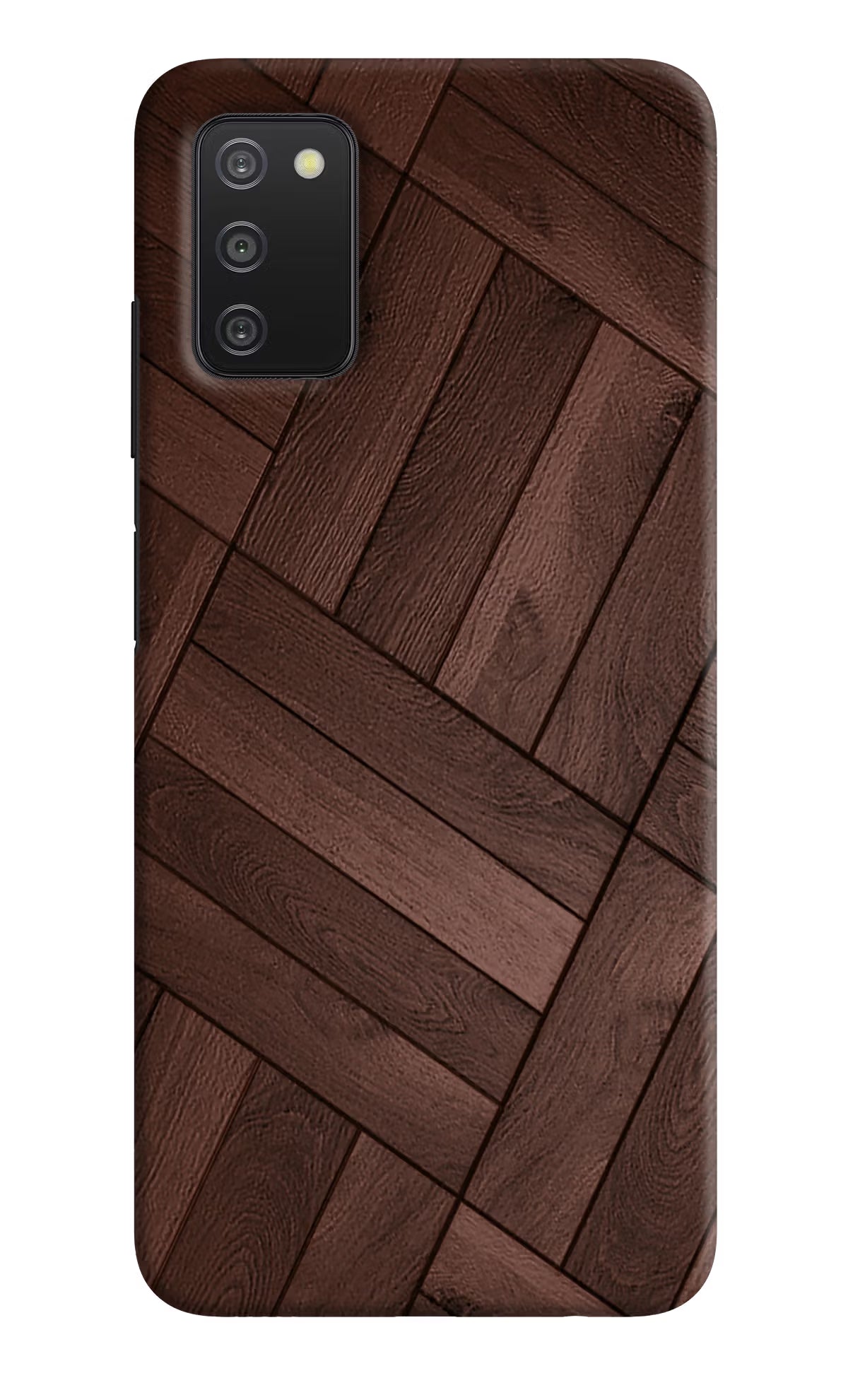 Wooden Texture Design Samsung A03s Hard Case Back Cover by Casekaro
