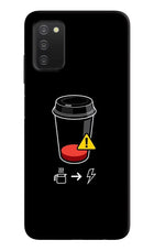 Coffee Samsung A03s Hard Case Back Cover by Casekaro