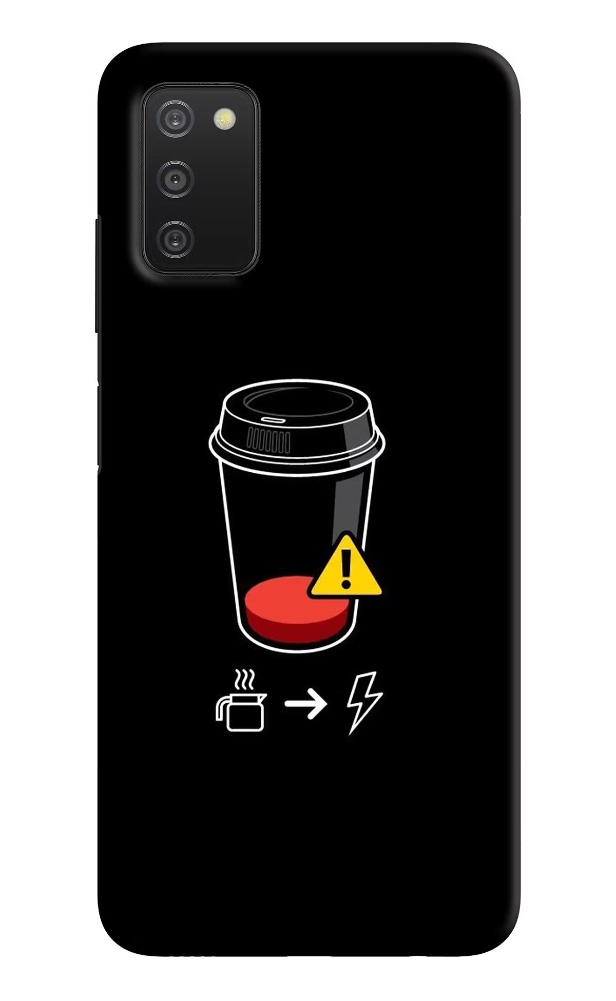 Coffee Samsung A03s Hard Case Back Cover by Casekaro