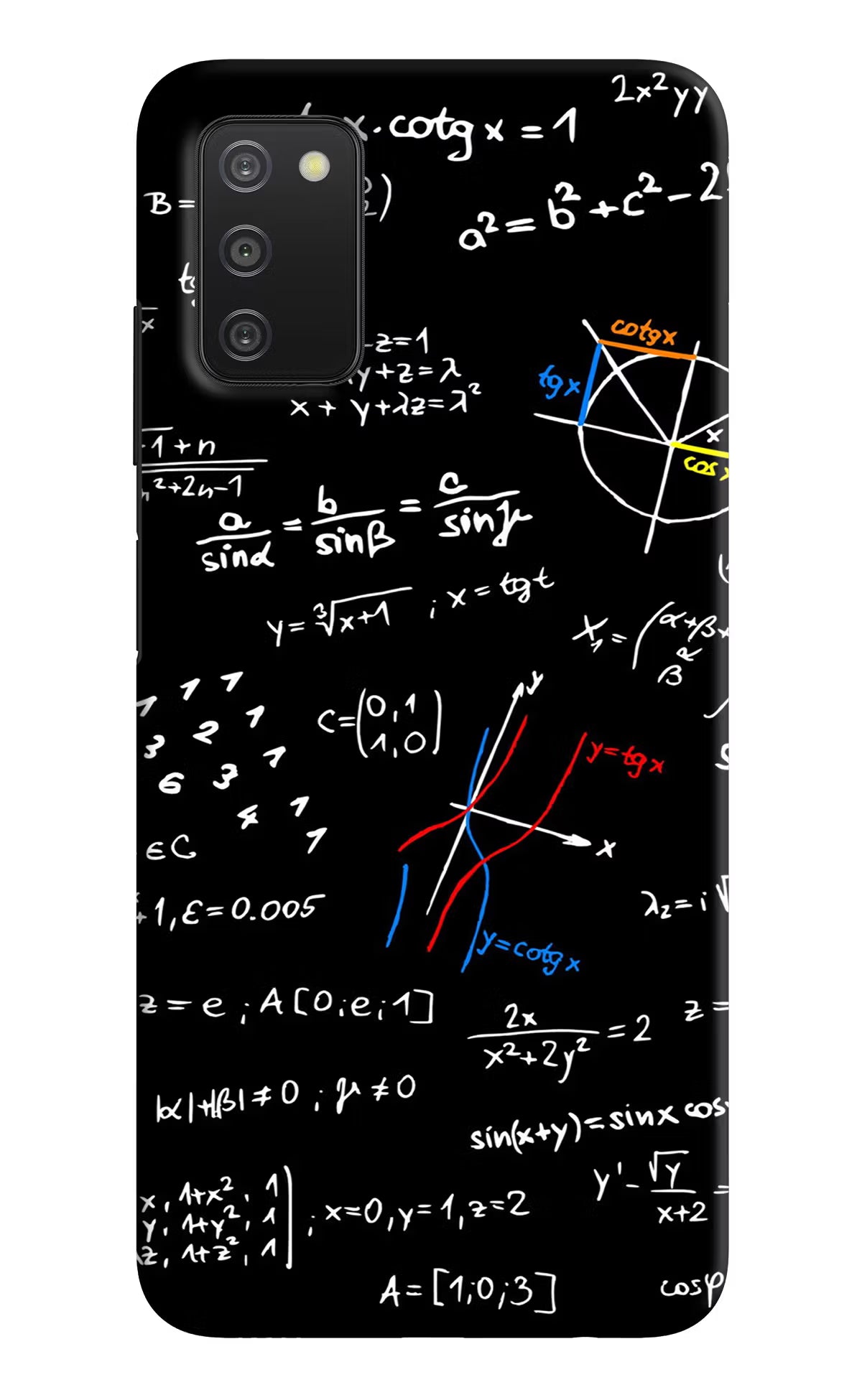 Mathematics Formula Samsung A03s Hard Case Back Cover by Casekaro