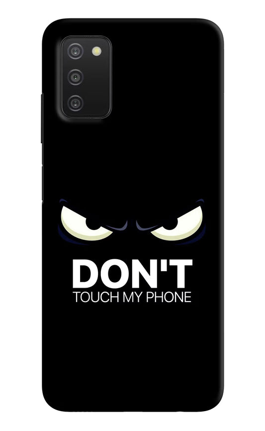 Don'T Touch My Phone Samsung A03s Hard Case Back Cover by Casekaro