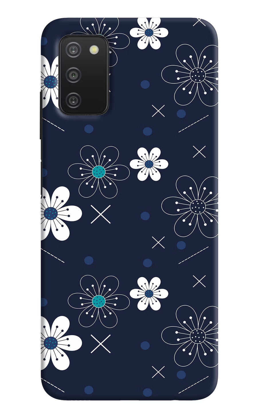Flowers Samsung A03s Back Cover, Hard case