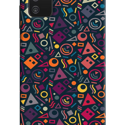 Geometric Abstract Samsung A03s Hard Case Back Cover by Casekaro