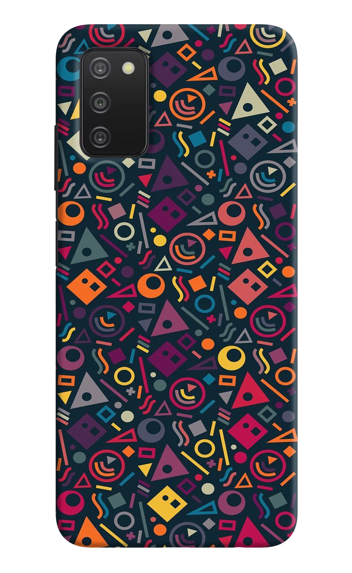 Geometric Abstract Samsung A03s Hard Case Back Cover by Casekaro