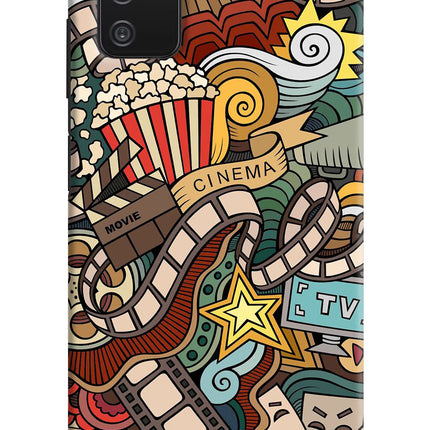 Cinema Abstract Samsung A03s Hard Case Back Cover by Casekaro