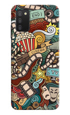 Cinema Abstract Samsung A03s Hard Case Back Cover by Casekaro