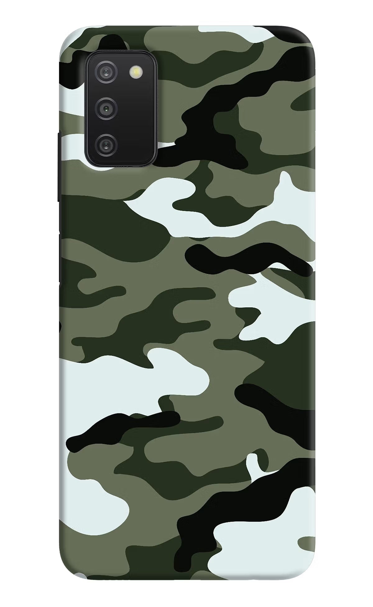 Camouflage Samsung A03s Hard Case Back Cover by Casekaro
