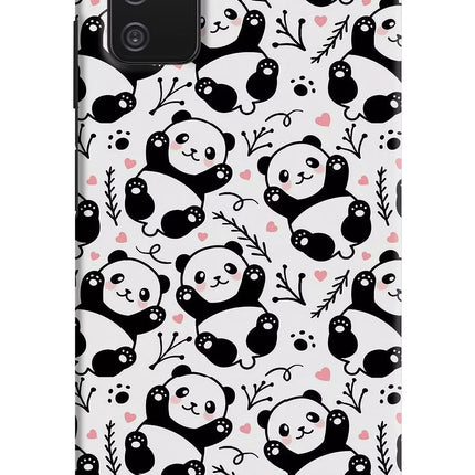 Cute Panda Samsung A03s Hard Case Back Cover by Casekaro