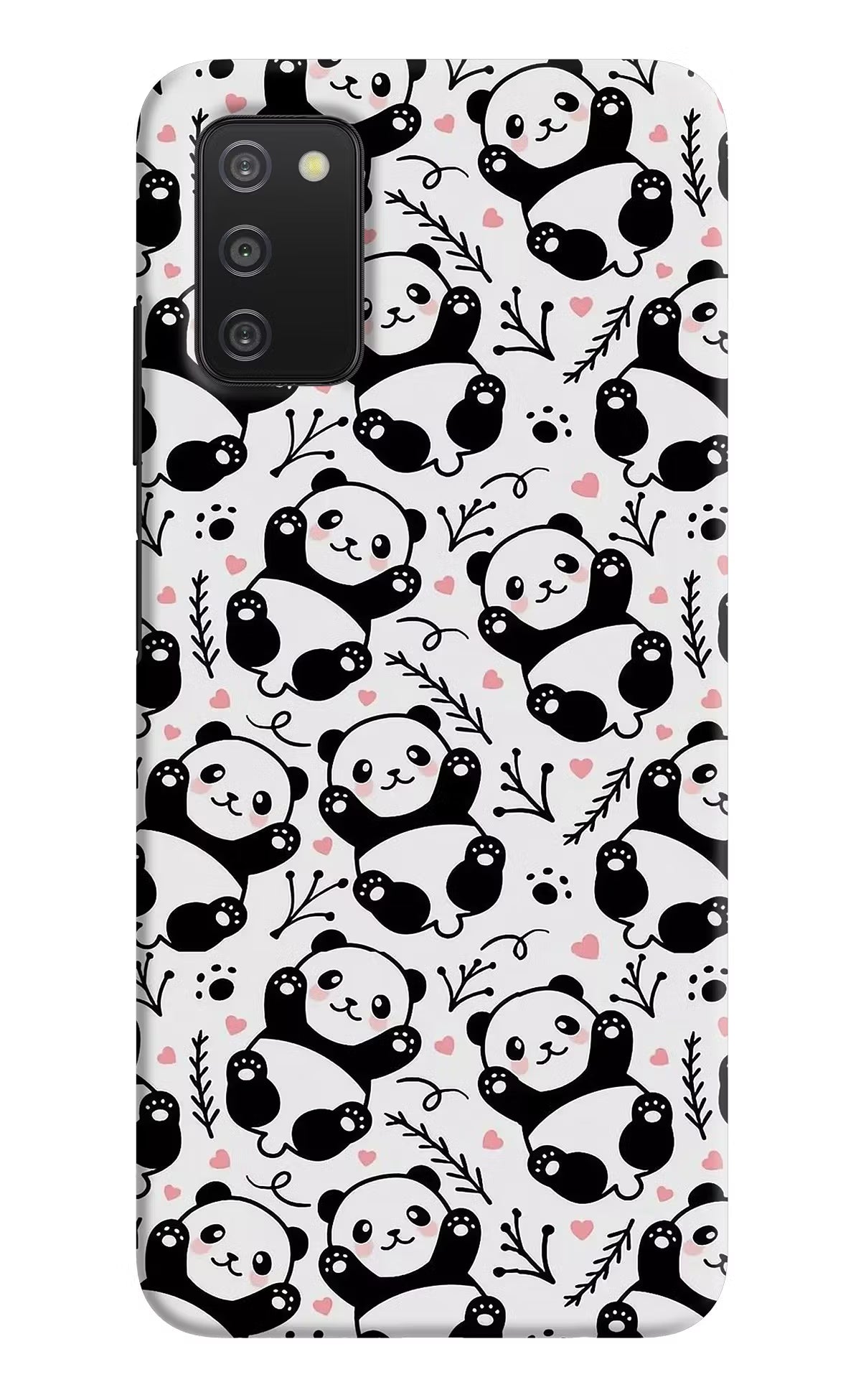 Cute Panda Samsung A03s Hard Case Back Cover by Casekaro