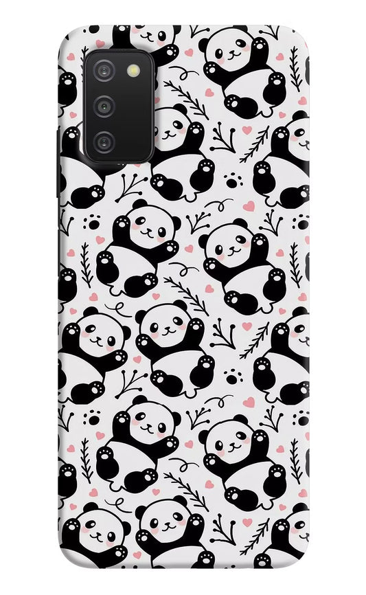 Cute Panda Samsung A03s Hard Case Back Cover by Casekaro