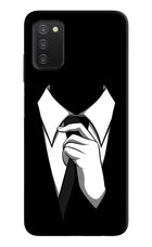 Black Tie Samsung A03s Hard Case Back Cover by Casekaro