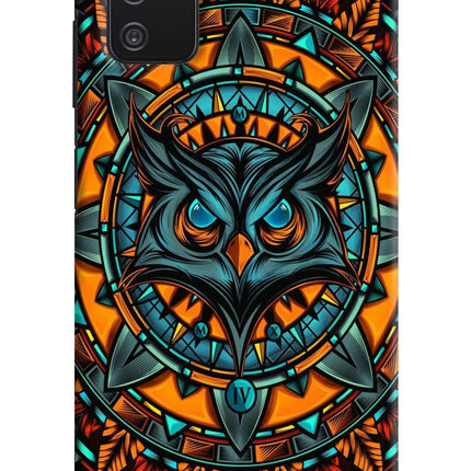 Angry Owl Art Samsung A03s Hard Case Back Cover by Casekaro