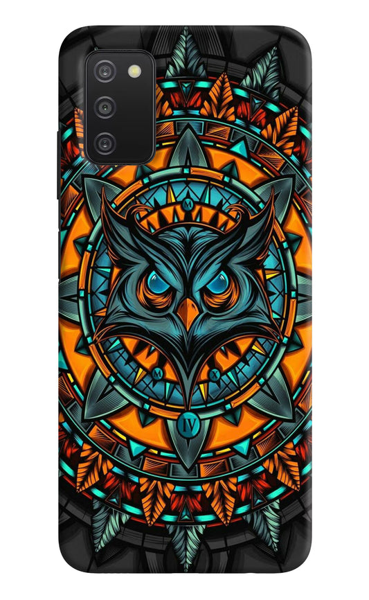 Angry Owl Art Samsung A03s Hard Case Back Cover by Casekaro