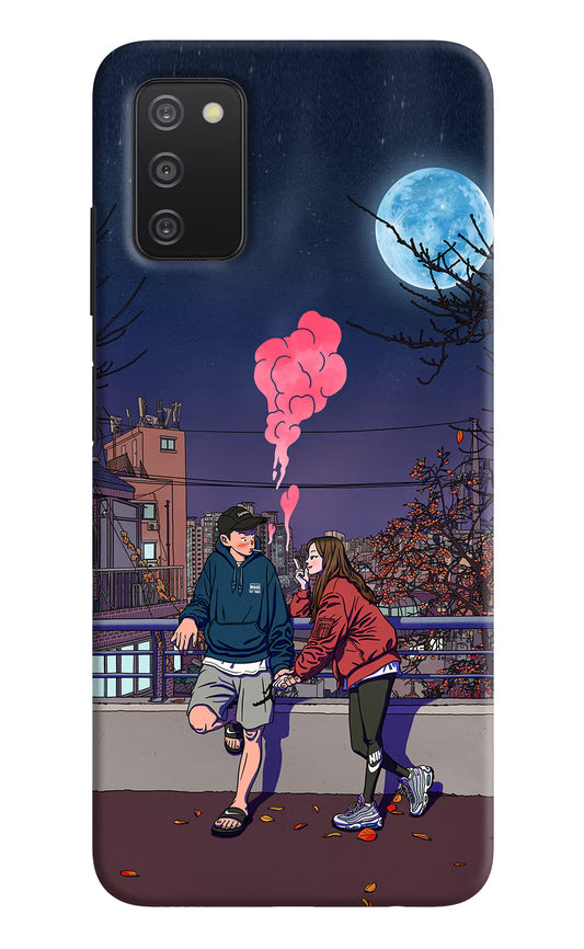 Chilling Couple Samsung A03s Hard Case Back Cover by Casekaro