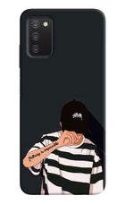 Aesthetic Boy Samsung A03s Hard Case Back Cover by Casekaro