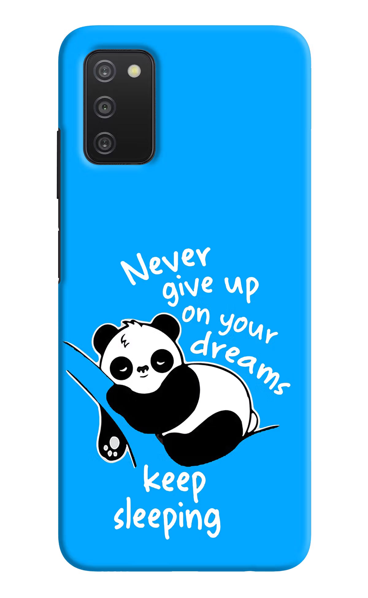 Keep Sleeping Samsung A03s Hard Case Back Cover by Casekaro
