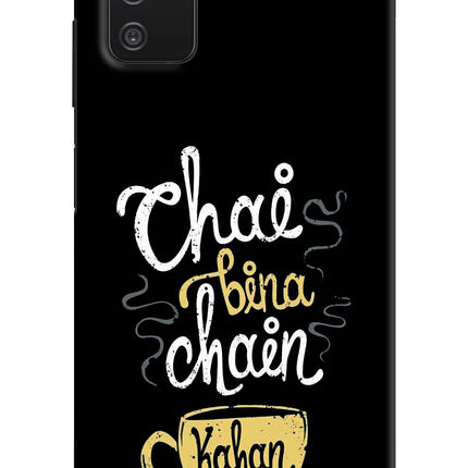 Chai Bina Chain Kaha Re Samsung A03s Hard Case Back Cover by Casekaro