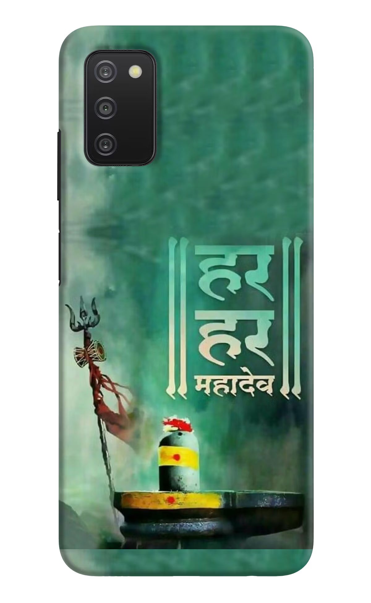 Har Har Mahadev Shivling Samsung A03s Hard Case Back Cover by Casekaro