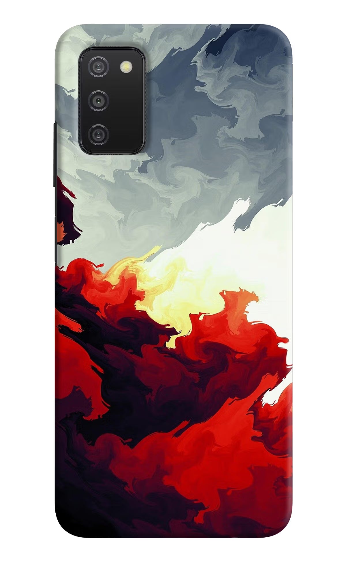 Fire Cloud Samsung A03s Hard Case Back Cover by Casekaro