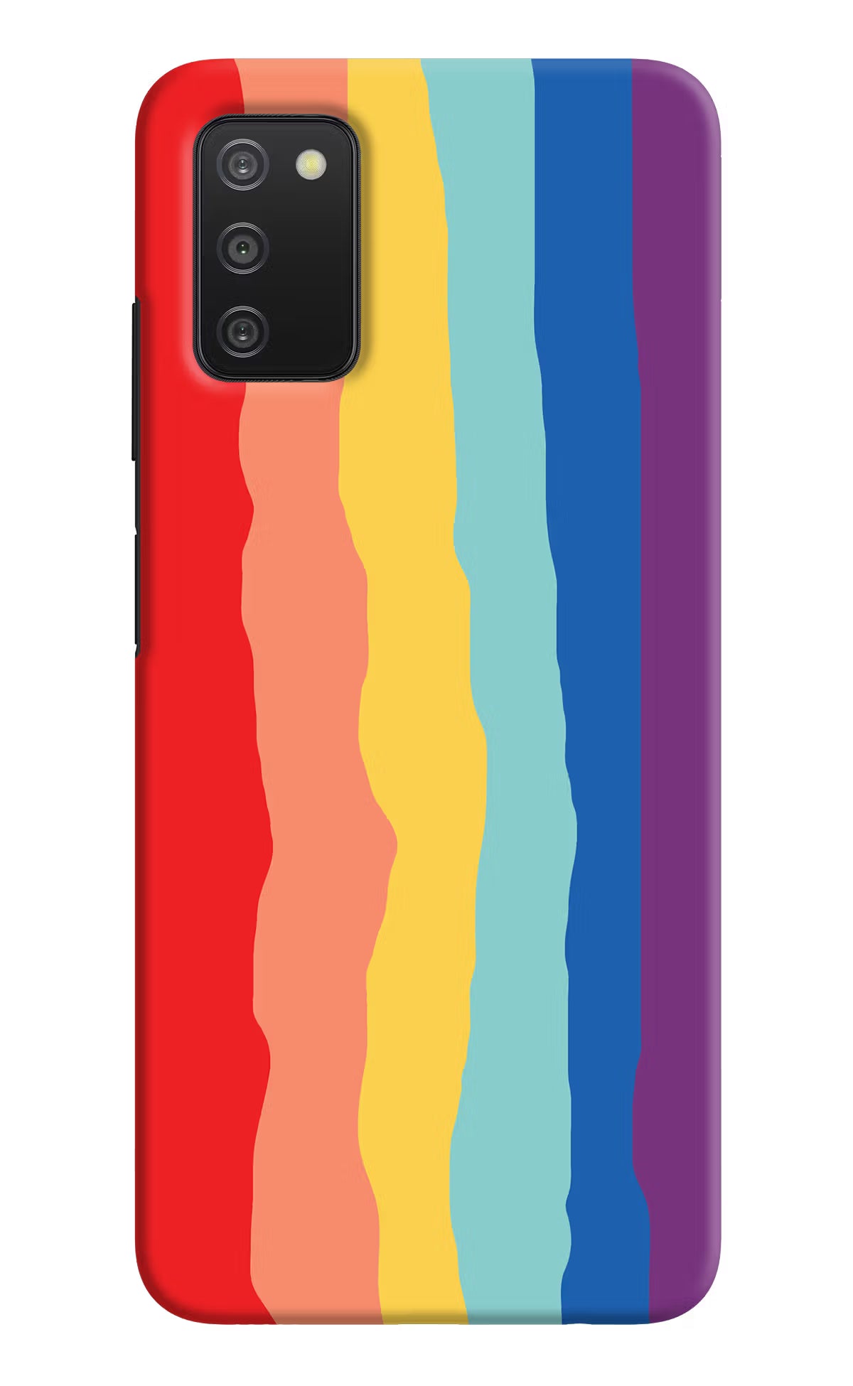 Rainbow Samsung A03s Hard Case Back Cover by Casekaro
