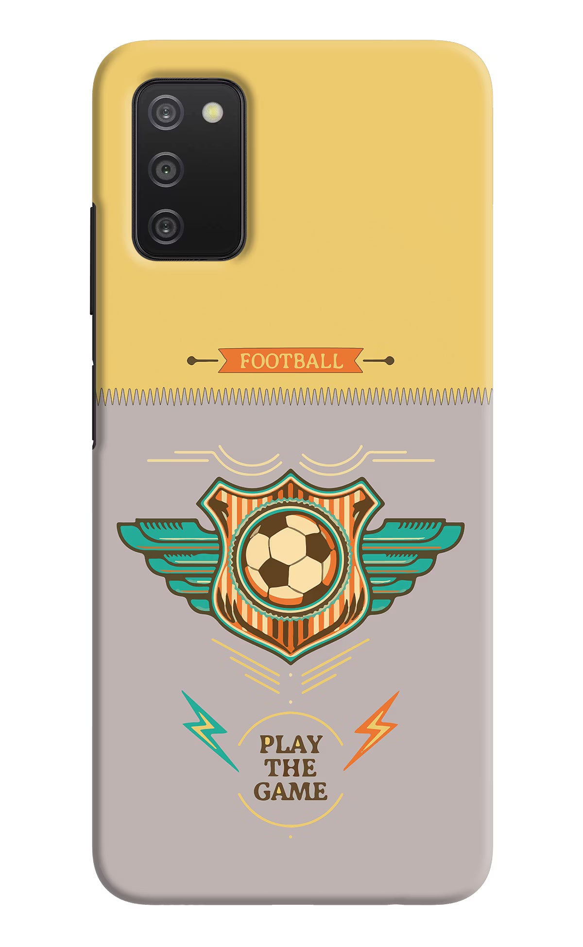 Football Samsung A03s Hard Case Back Cover by Casekaro