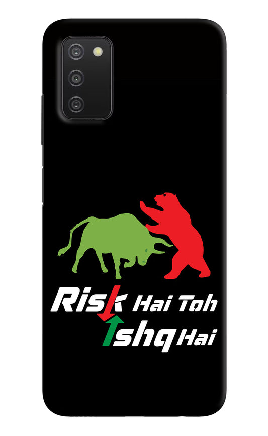 Risk Hai Toh Ishq Hai Samsung A03s Hard Case Back Cover by Casekaro
