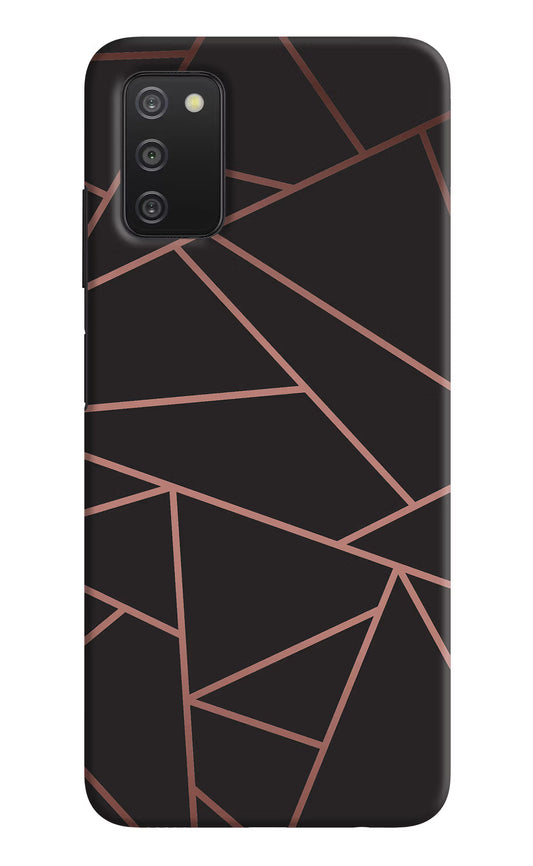 Geometric Pattern Samsung A03s Hard Case Back Cover by Casekaro