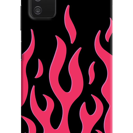 Fire Flames Samsung A03s Hard Case Back Cover by Casekaro