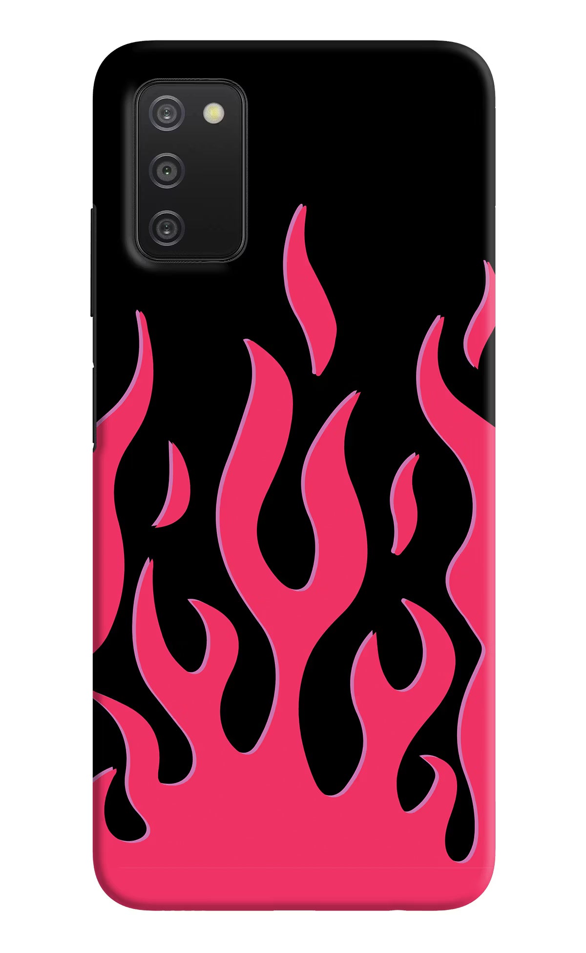 Fire Flames Samsung A03s Hard Case Back Cover by Casekaro