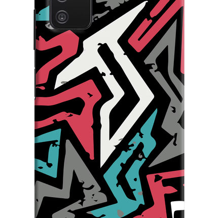 Geometric Graffiti Samsung A03s Hard Case Back Cover by Casekaro