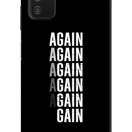 Again Again Gain Samsung A03s Hard Case Back Cover by Casekaro