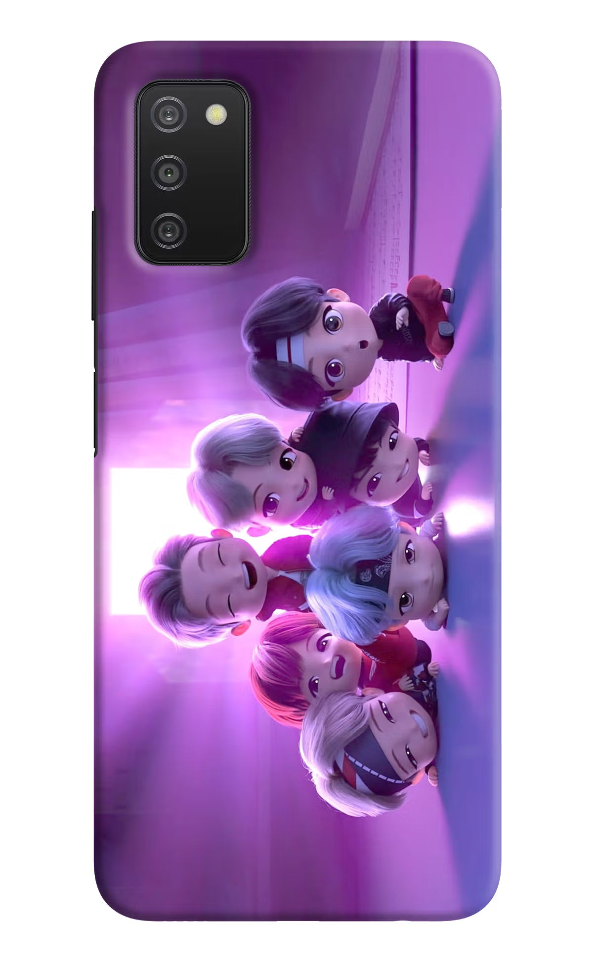 BTS Chibi Samsung A03s Hard Case Back Cover by Casekaro