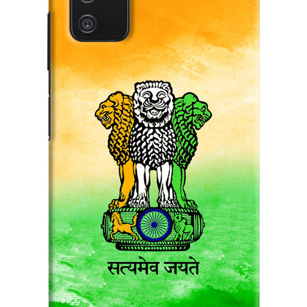 Satyamev Jayate Flag Samsung A03s Hard Case Back Cover by Casekaro