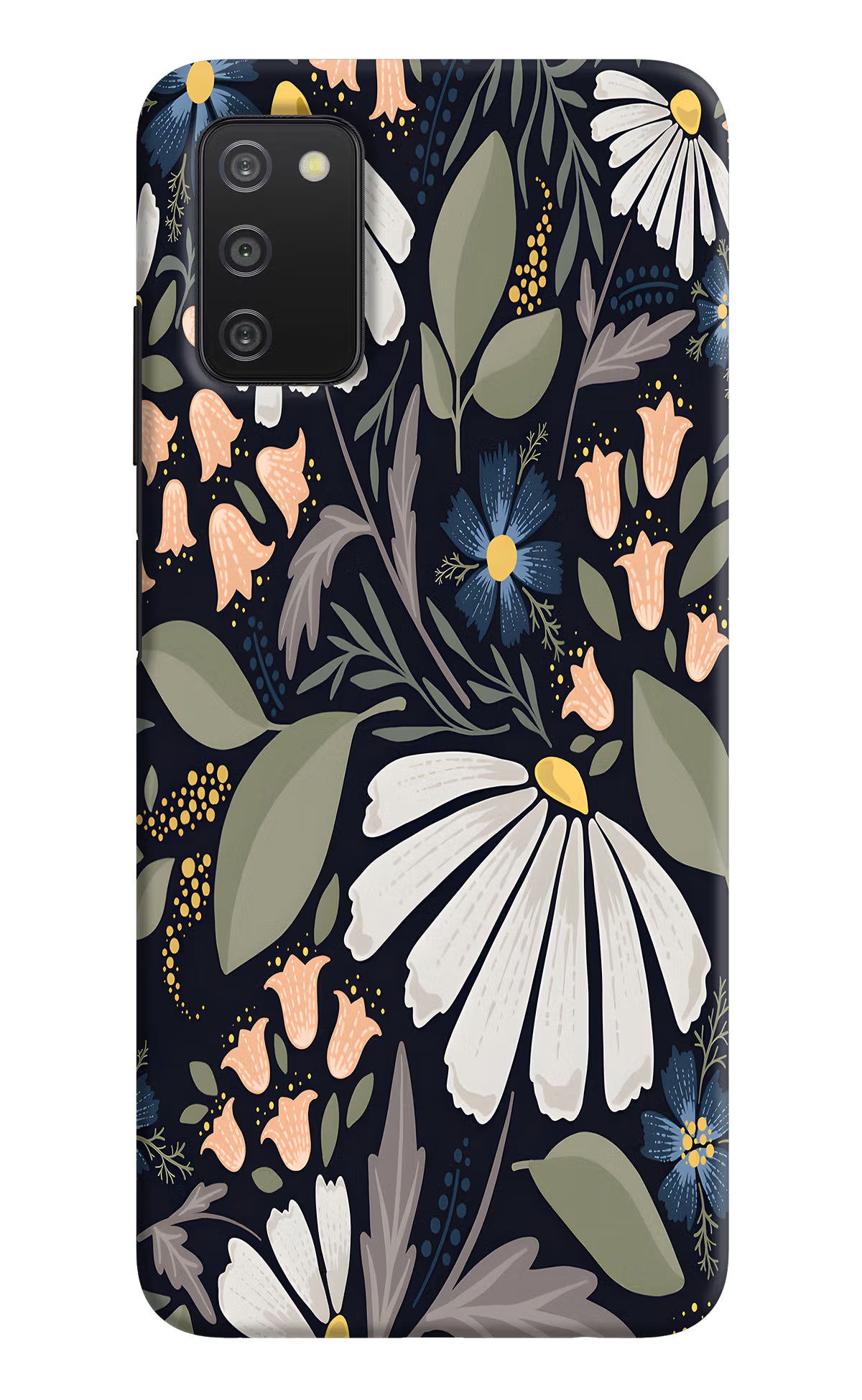 Flowers Art Samsung A03s Hard Case Back Cover by Casekaro
