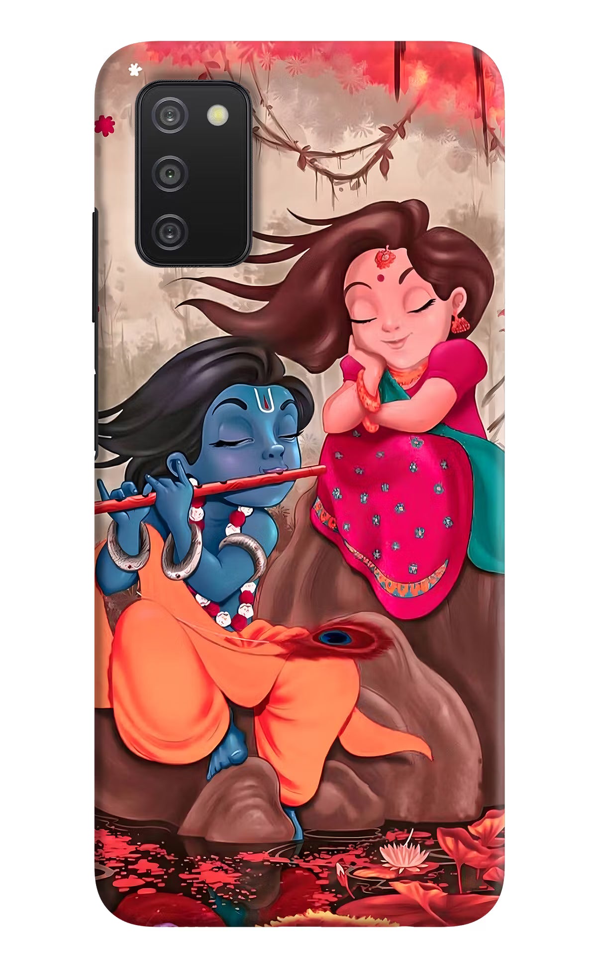Radhe Krishna Samsung A03s Hard Case Back Cover by Casekaro
