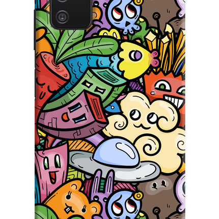 Veggie Doodle Samsung A03s Hard Case Back Cover by Casekaro