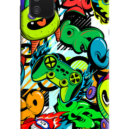 Game Doodle Samsung A03s Hard Case Back Cover by Casekaro