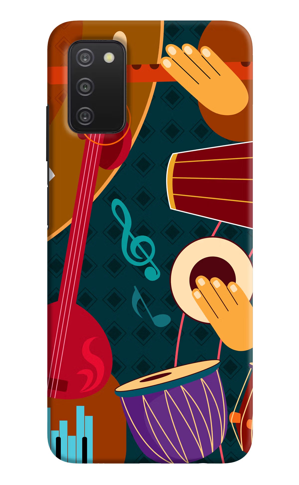 Music Instrument Samsung A03s Hard Case Back Cover by Casekaro