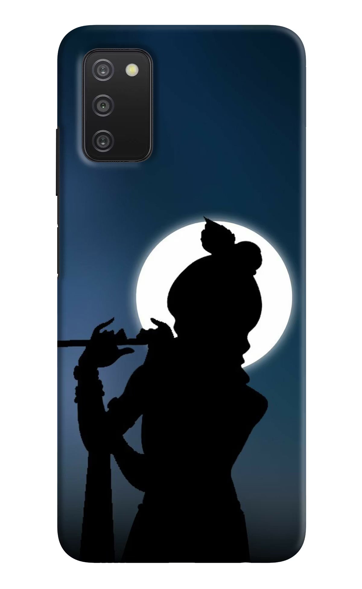 Shri Krishna Silhouette Samsung A03s Hard Case Back Cover by Casekaro