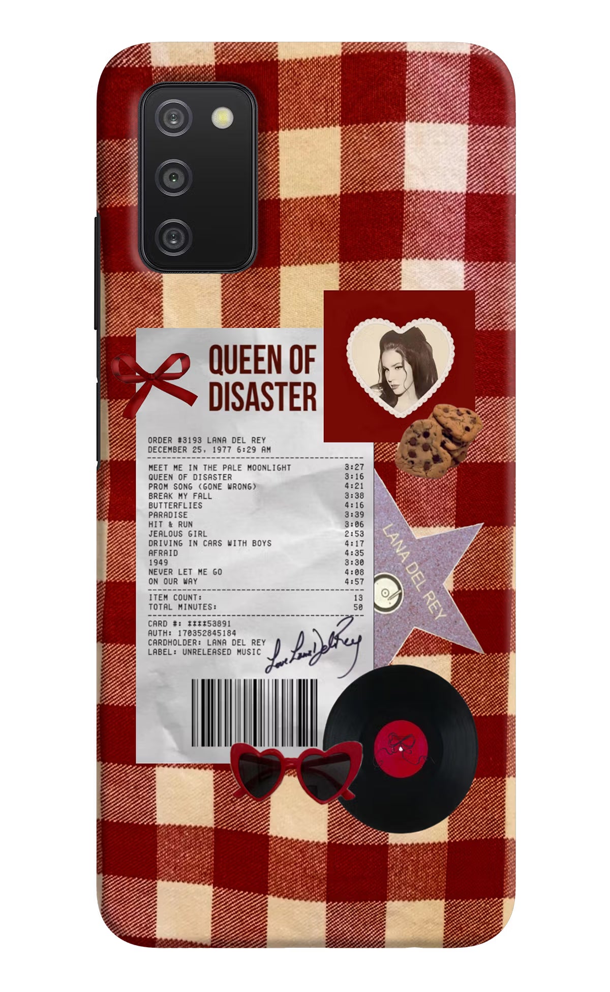 Queen of Disaster Samsung A03s Hard Case Back Cover by Casekaro