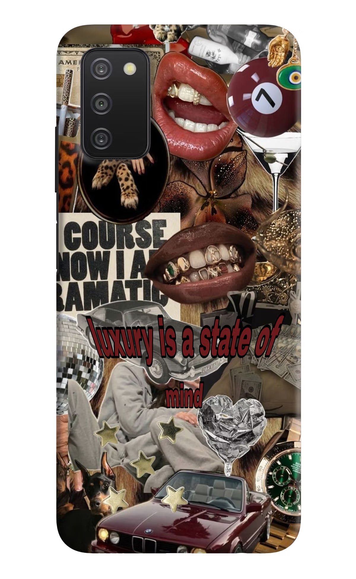 Luxury Samsung A03s Hard Case Back Cover by Casekaro